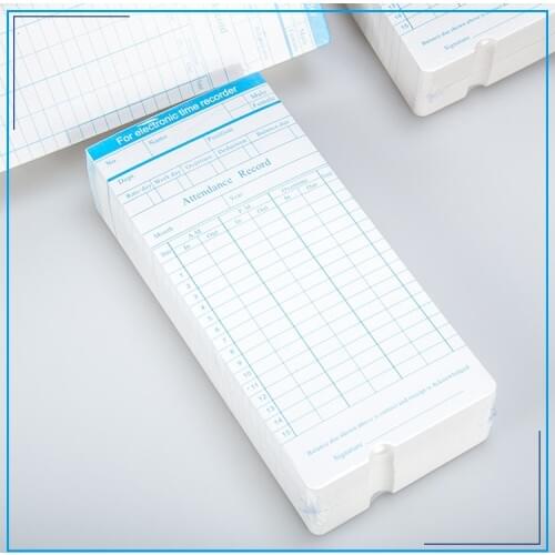 Office Use Employee Electronic Punch Card Clock Paper Time Attendace Clock Ribbon DIY Kit Digital Time Clock Card