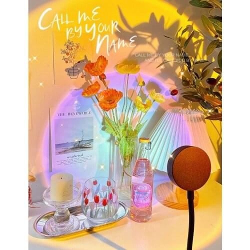 Projection bedside atmosphere rainbow making photo dawn sunset lamp J03