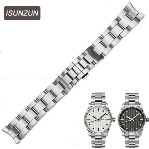 ISUNZUN Mens Watch Strap For MIDO M005430A M005 Series Watches Accessories 22mm 23mm Watch Band Stainless Steel Watch Straps