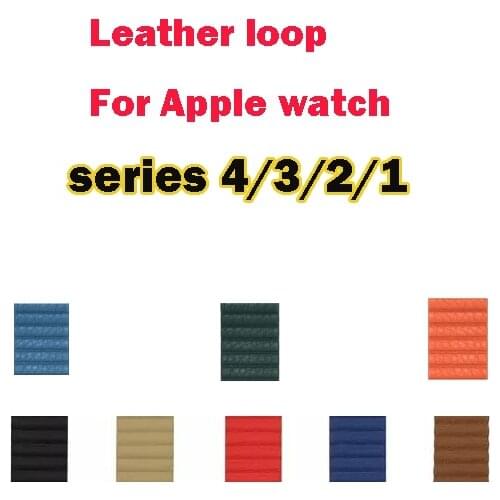 40 44 1:1 42mm strap for apple watch band SE 38mm leather loop genuine link bracelet Magnetic Closure series 6 5 4 3 2 1