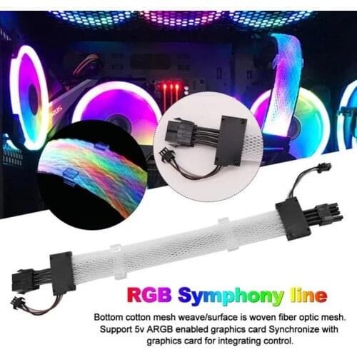 24 Pin RGB Light Cord Network Extension Cable Aura-Sync Power Line for PC Computer Case Accessories
