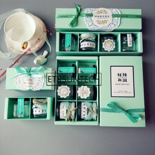 100pcs Pudding Bottle Packaging Box For 45ml Honey Bottle Packaging Jam Bottles Wedding Favor And Gift Box