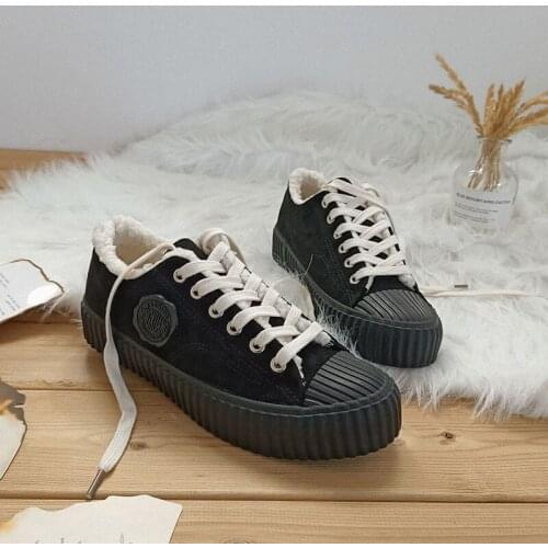Shoes Female New Womens Boots Winter Plus Velvet Cotton Shoes Thick Soled Warm Snow Womens Boots Womens Cotton Boots X11-73