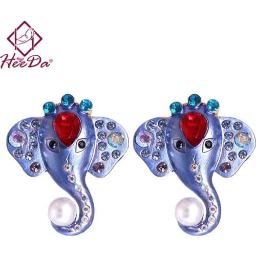 Womens Creative Animal Stud Earrings 2021 New Fashion Trendy Elephant Earring Personality Jewelry Accessories Female Wholesale