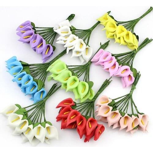 1PC 10 cm Artificial Flower Decorative Calla Lily Fake Flower Fake Plant for Home Decor