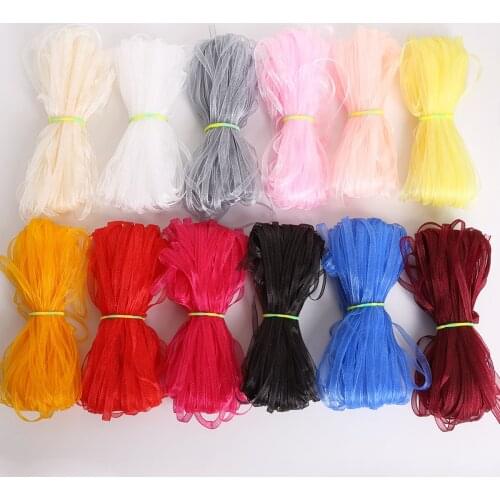 20 Yards/lot 3mm Width Multicolor Organza Ribbons Garment Sewing For DIY Handmade Gift Wrapping Wedding Christmas Decoration