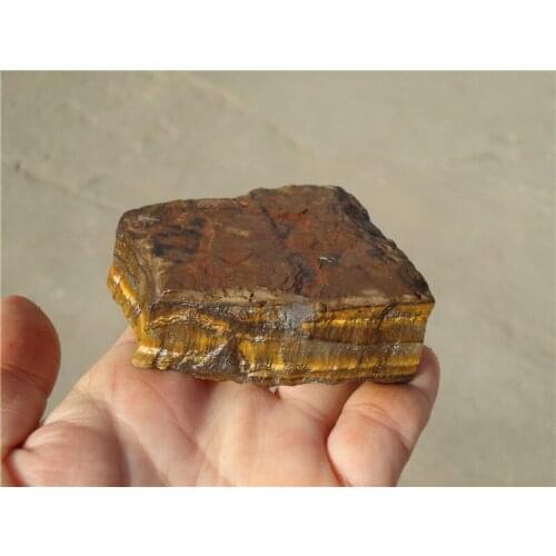 220g natural yellow tiger eye ore rough stone point ore energy mineral specimens LA1234