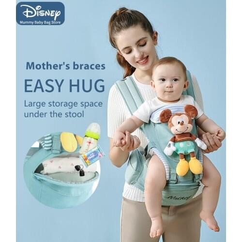 Disney New 0-48 Month Ergonomic Baby Carrier Infant Baby Hipseat Carrier 3 In 1 Front Facing Ergonomic Kangaroo Baby Wrap Sling