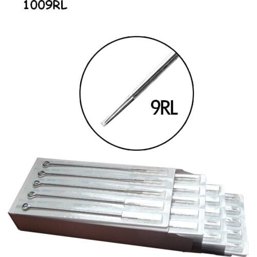 50PCS 9RL Disposable Sterilized Tattoo Needles Stainless Steel tattoo needle for tattoo grip tattoo Machine