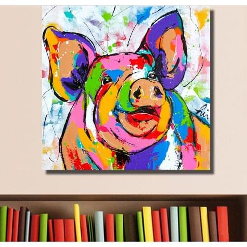 Diamond Embroidery Craft colorful pig diamond mosaic full drill square/round diy diamond painting cross stitch 5d Graffiti art