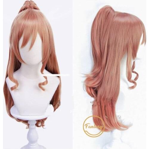 BanG Dream! Lisa Imai Cosplay Wig Cosplay Long Curly Wig Brown Synthetic Hair Bandori Cosplay+ Free Wig Cap