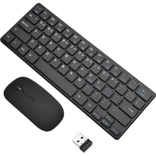 Wireless Keyboard And Mouse Combo With Receiver For Windows PC 2.4G Wireless Mouse Keyboard Set 64 Keys FN Function Keys 96 Keys