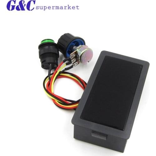 Digital LED DC Motor Speed Controller PWM Stepless Speed Control Switch With Digital Display DC 12V 24V diy electronics