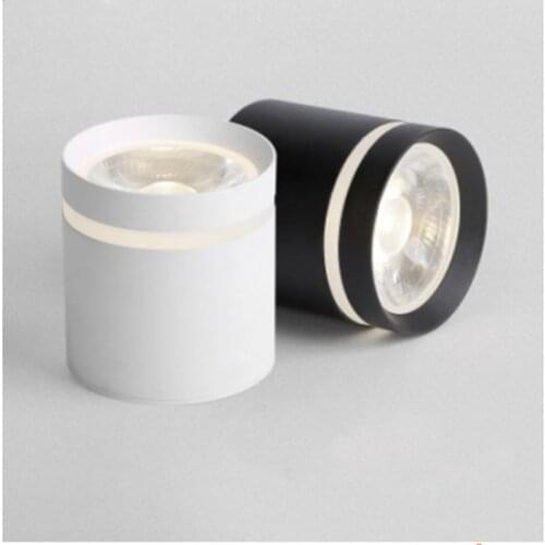 Dimmable Cylinder Led Downlight Surface 9W 12W 18W COB LED Ceiling Spot Lights AC220V LED Background Lamps Indoor Lighting Spot