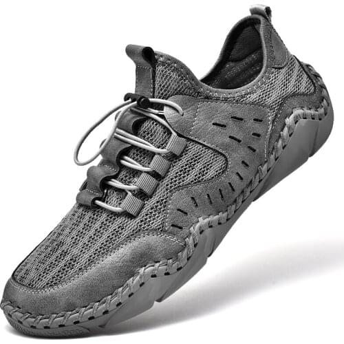 PlusSize Мужская повседневная обувь Summer handmade mens casual shoes leather luxury brand mens sports shoes кроссовки мужские