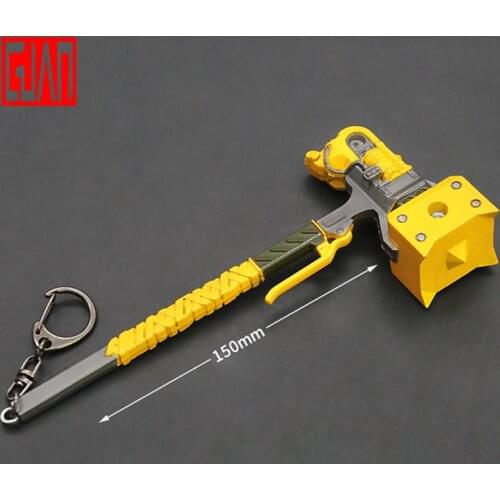 Alloy Weapon Model Hero Game Surrounding Memorial Props Gift Hammer Of Death Chain Pendant Bar Ornaments Birthday Gift