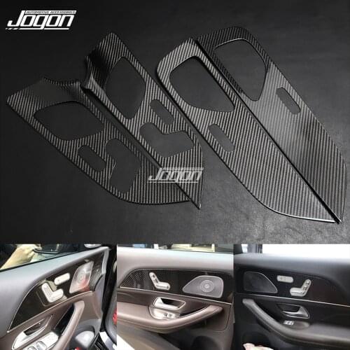 Real Carbon Car Interior Central Console Gear Shift Panel Trim Cover For Mercedes Benz GLE Class W167 GLE350 400 2020 GLS X167