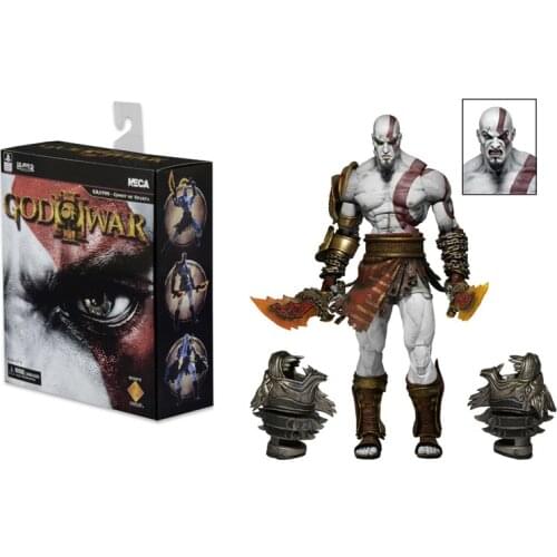 NECA God of War 3 Ultimate Kratos 7" Action Figure 1:12 Game Collection Art Box