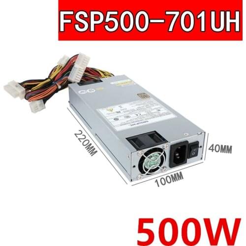 New PSU For FSP 80plus Bronze IPC 1U 500W Power Supply FSP500-701UH