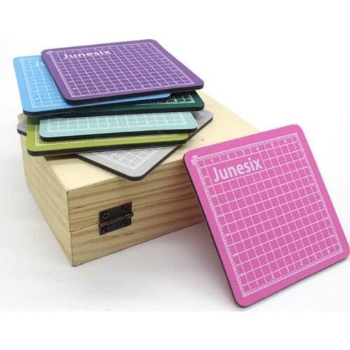 PVC Portable Cutting Pad 8X8cm Manual Model Accessories DIY Scrapbooking Sewing Fabric Mat Sewing Machine Tool