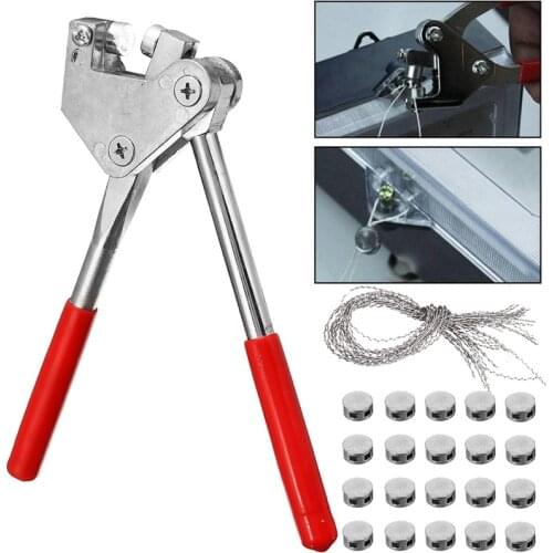Plier 20Pcs 10x5Mm Sealed Beans Sealing Wire Lead Seal Sealing Pliers Calipers For Seal Water Meter Anti-Theft Sealing
