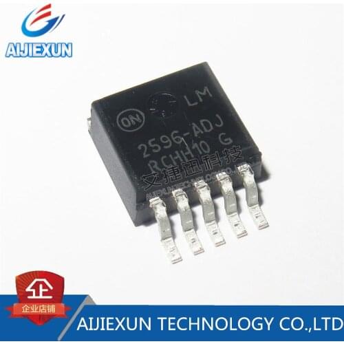 10Pcs LM2596DSADJR4G 2596-ADJ TO-263 3.0 A, Step-Down Switching Regulator New and original