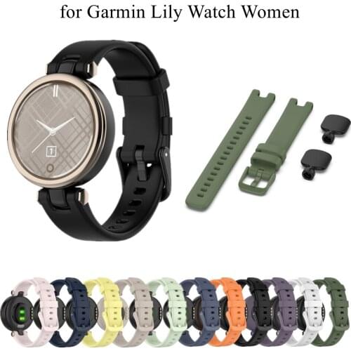 Silicone Straps for Garmin Lily Women’s Sport Band Bracelet Replacement Watchband for Garmin Lily Watch Female Accessories