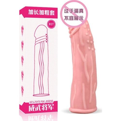 Extend Silicone Penis Sleeve Extend Increase Silicone Cock Expand Extend Condom Men Sex Gay Adult Game Toy Appeal Accessories