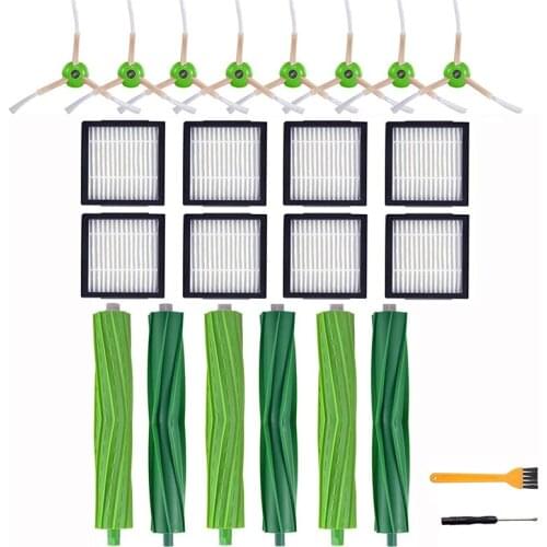 24PCS Main Rolling/Side Brush Hepa Filter Replacement for IRobot Roomba I7 E5 E6 I Series Vacuum Cleaner Spare Parts Accessories