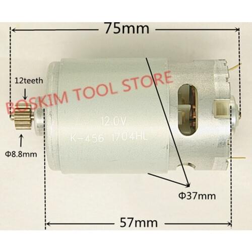12 Teeth Replacement Motor DC 10.8V 12V For HITACHI MAKITA 10.8V 12V Cordless Drill Driver Batt-Oper Screwdriver tools parts