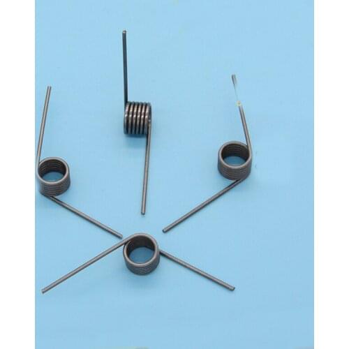 Carbon Steel Torsional Spring 1.4mm Line Diameter Clip Clamp Torsion Spring 10pair