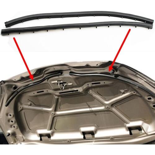 LARBLL 2Pcs/Set Front Engine Hood Sound-proof Seal Strip for Peugeot 301 2014-2016 For Citroen Elysee