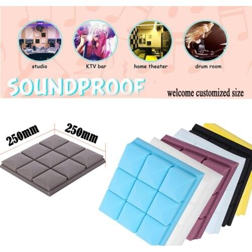 5 cm thick High density soundproof Fire retardant silencer cotton for recording studio