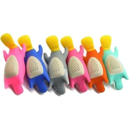 1Pc Cartoon Environmental Shape Tea Filter Strainer Silicone Tea Strainer High Quality Tea Strainer Bag 6 Colors