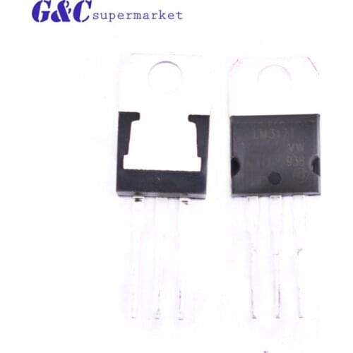 10PC voltage regulator L317 / LM317 / LM317T TO220 1.2V for 37V 1.5A To Black diy electronics