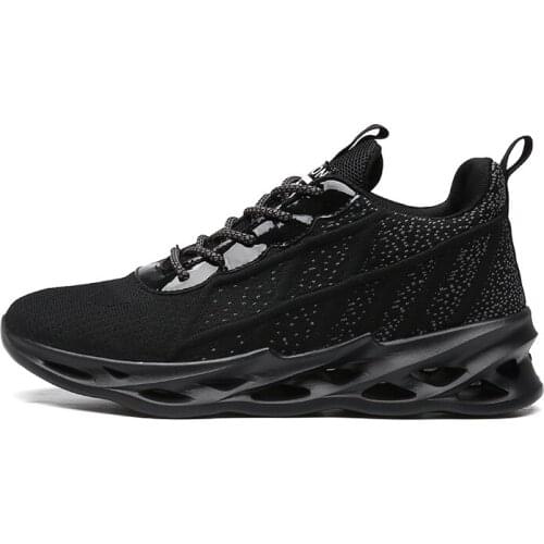 2021 Summer New Style Mens Lace-Up Light Casual Shoes Fashion Black Outdoor Comfortable Soft Breathable Slip Takes a Walk Shoes