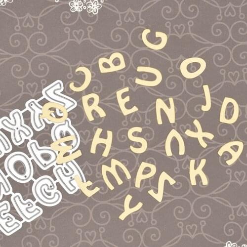 ABC Letter Carbon Steel Metal Cutting Dies Art Embossing Dies For Scrapbooking Card Album Diary Decoration