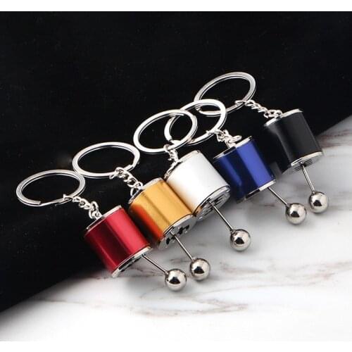 Car modification gear shifter key chain creative personality car modification gear head key chain