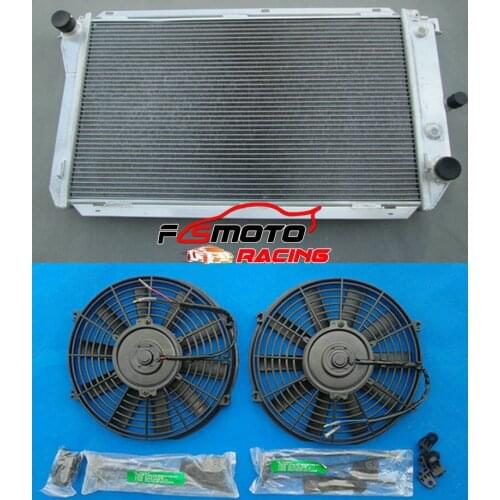 For Ford EF EF2 EL NF NL DF/L for FALCON fairline 3ROW ALUMINUM RADIATOR & FANS