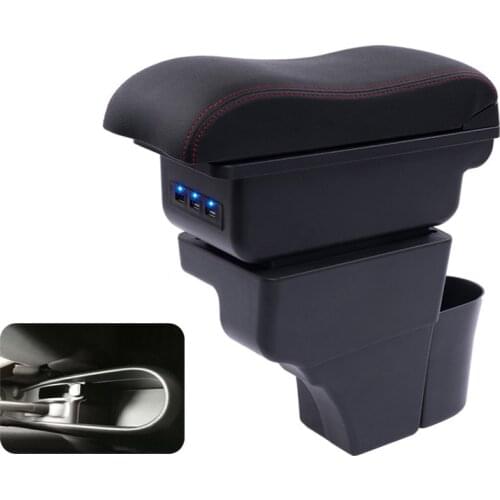 For note e12 armrest box USB Double layer central Store content cup holder ashtray accessories 16-18
