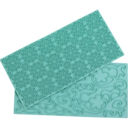 Clay Texture Emboss Mat Diy Jewelry Lace Mandala Flower Vein Pattern Stampping Embossing Stamp Tools for Pottery Ceramic Craft