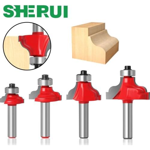 1pc 8mm Shank wood router bit Straight end mill trimmer cleaning flush trim corner round cove box bits tools Milling Cutter
