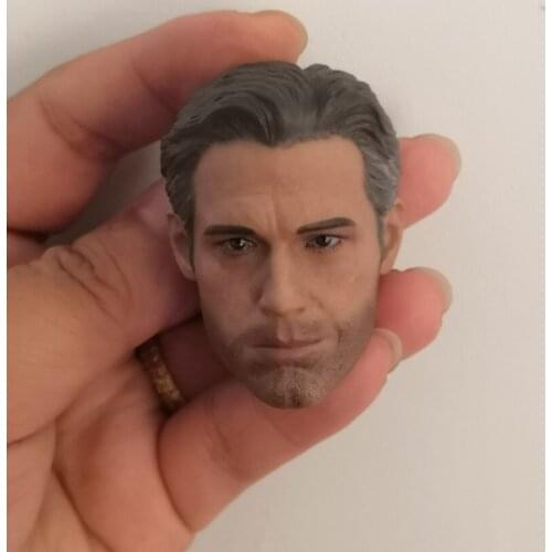 1/6 Scale Ben Affleck Head Sculpt Smiling face version Head Carving For 12'' Action Figures