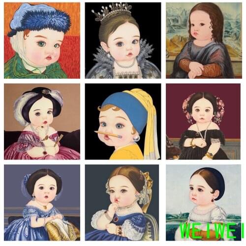 Cute Celebrity Series 5D Diy Full Diamond Painting Embroidery Mosaic Full Drill Gifts Decoration Cartoon World Famous Painting