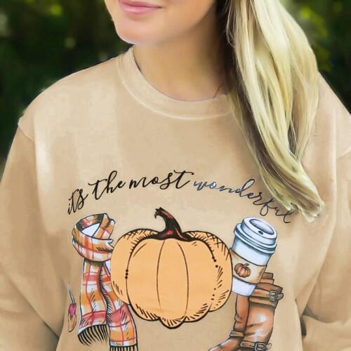 New 2017 Funny Women Halloween Pumpkin Sweatshirts Cute Girls Long Sleeve Ladies Casual Top Hoodie
