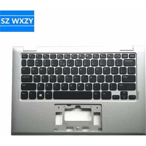 NEW Original For DELL inspiron 11 3147 3148 Silver Top Case With Keyboard US Layout Without Touchpad 0CF11T 07W4K6 7W4K6