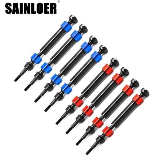 SAINLOER Hard Steel CVD Joint Drive Shaft Axle Upgrade Accessories for Traxxas 1/10 E-Revo Summit E-Maxx RC Car