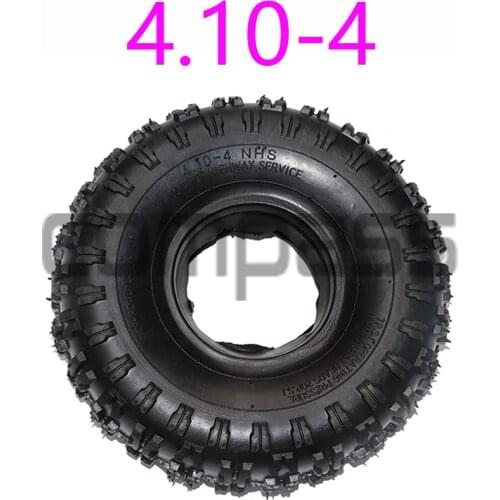4.10-4 tyres 4.10/3.50-4 410/350-4 ATV Quad Go Kart 47cc 49cc Chunky Tire inner tube Fit All Models 3.50-4 4"