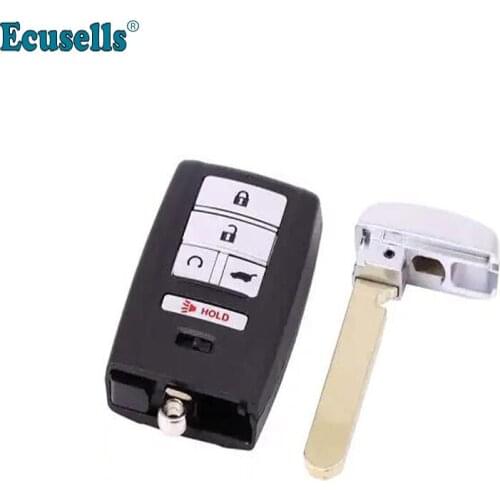 4 Buttons Smart Prox Remote Car Key Shell Case Cover for Acura MDX RDX ILX TLX 2014 2015 2016 2017 2018 2019 FCC ID: KR5V1X