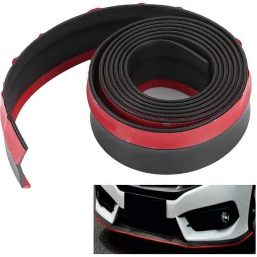 Universal Front Bumper Anti Collision Strip Lip Splitter Protector Car Rubber Guards Car accessories